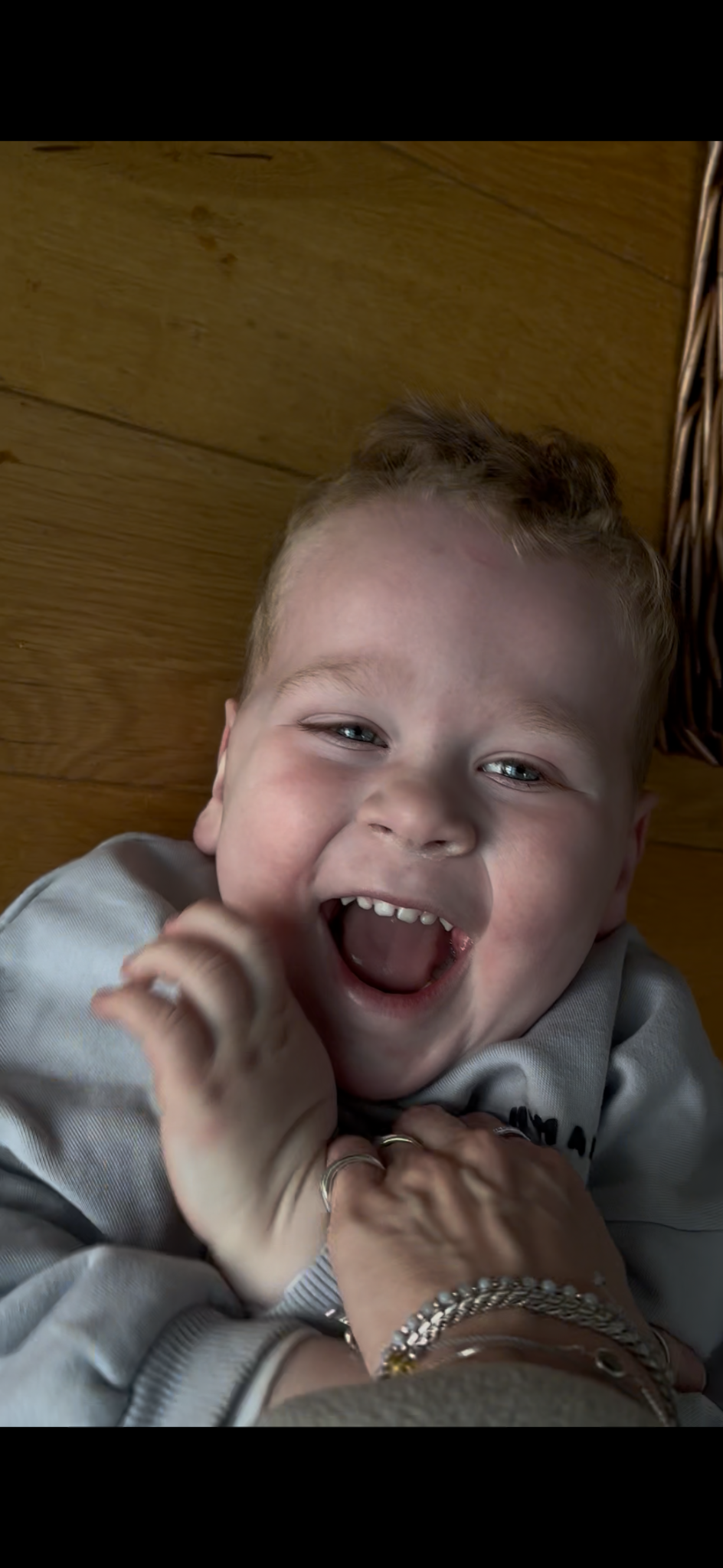 Ira laughing