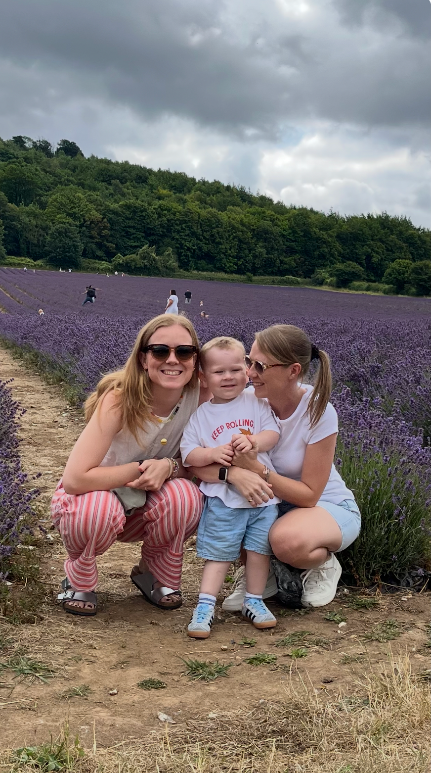 Alice, Amy and Ira together on a family day out